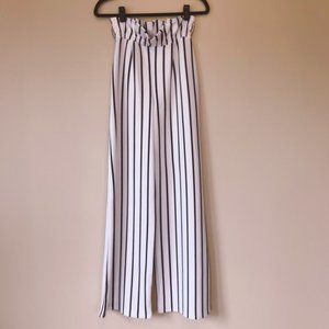 NWOT Nasty Gal Long Way Up Striped Wide Leg Pants